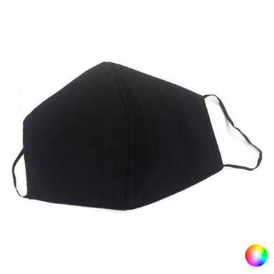 Hygiënisch en herbruikbaar gezichtsmasker gemaakt van stof Contact Kleur Blauw - thumbnail