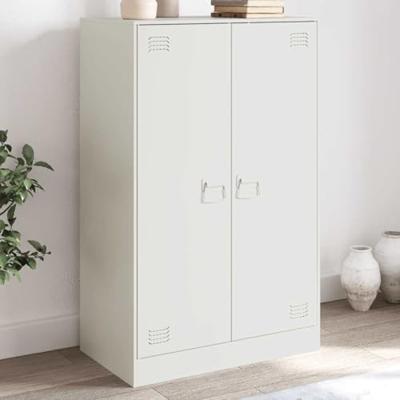 Dressoir 67x39x107 cm staal wit