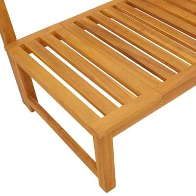 Ligstoel Olie naturel 200 x 57 x 75cm Massief acaciahout