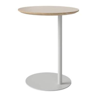 Bolia Pillar Bijzettafel - Witgepigmenteerd Geolied Eiken - Grijs Staal