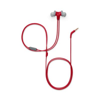JBL ENDURRUNRED Endurance Run Zweetbestendige in-ear sporthoofdtelefoon met kabel rood