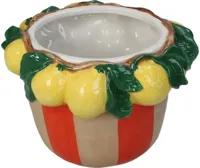 Kersten bloempot citroen steen 19.5x13cm multi - thumbnail