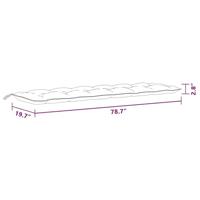 VidaXL Tuinbankkussens 2 st 200x50x7 cm stof turquoise - thumbnail