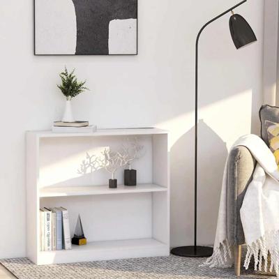 Boekenkast 80x24x75 cm bewerkt hout wit