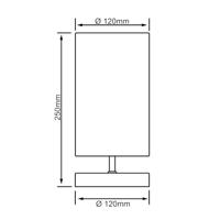 Brilliant Zwarte nachtkast lampClarie - 13247/06 - thumbnail