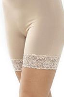 Dames boxershort lange pijpjes Lights Basics - Kanten onderbroek lange pijpjes - Broekje voor onder jurk - thumbnail