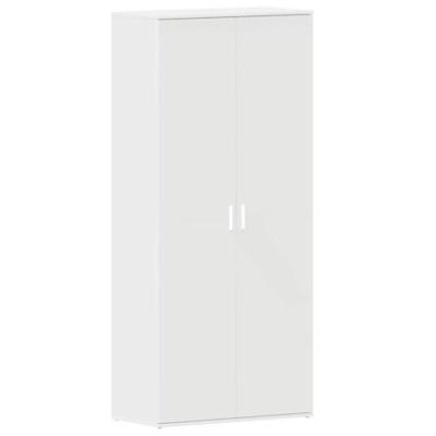 Schoenkast Wit 80x39x180 cm Gemaakt van Hout