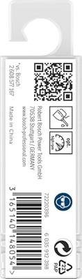 Bosch Accessoires Dubbele eindboor 3,3 x 11 x 49 mm 10st - 2608597585 - thumbnail