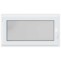 Kelderraam RISOR 120x60 cm draaikiep-draai DIN links antraciet - thumbnail