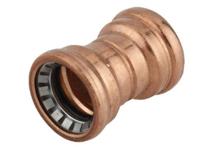 Kirchhoff Koperen dubbele sokkel, blank, 22 mm, 2 sockets, (S270) - 989472317 - thumbnail