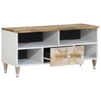 Tv-meubel 100x33,5x46 cm massief mangohout - thumbnail