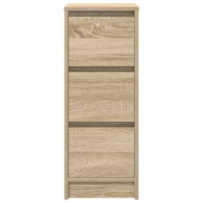 Dressoir 29,5x34x76 cm bewerkt hout sonoma eikenkleurig Dressoir 29,5x34x76 cm bewerkt hout sonoma eikenkleurig