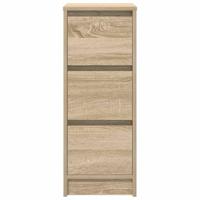 Dressoir 29,5x34x76 cm bewerkt hout sonoma eikenkleurig - thumbnail