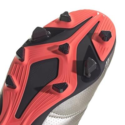 adidas Predator Club Gras / Kunstgras Voetbalschoenen (MG) Zilver Zwart Roze - thumbnail