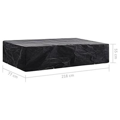 Ligbeddenhoes met 8 oogjes 218x77x55 cm