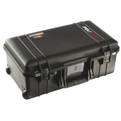PELI 1535 Air Lichtgewicht beschermende trolley voor camera- en fotografie-apparatuur, water- en stofdicht, 27 liter volume, zonder schuimrubberen inzetstuk, kleur: zwart