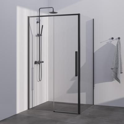 BRAUER Season douchecabine model B met schuifdeur helder glas 120x90x200 omkeerbaar incl. glascoating Season-Gunmetal BRAUER Season douchecabine model B met schuifdeur helder glas 120x90x200 omkeerbaar incl. glascoating Season-Gunmetal