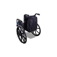 Rolstoeltas Deluxe met voering | Afmetingen 47 x 39 x 20 cm | Voor over de duwgrepen | Meerdere vakken | Nylon | Zwart | VA136SS - thumbnail