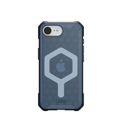 Urban Armor Gear Essential Armor Outdoor telefoonhoes Apple iPhone 16e Blauw, Transparant Inductieve lading, MagSafe compatible, Stootbestendig