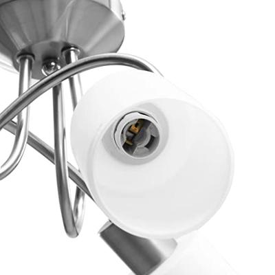 Plafondlamp met keramieke cilindervormige kappen 3xE14 wit - thumbnail