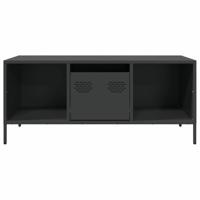 Salontafel 101,5x50x43,5 cm koudgewalst staal zwart - thumbnail