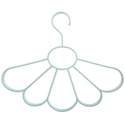 2st Plain Wind Petal sjaal Hanger multifunctionele Fan Hanger riem drogen Rack(Green)