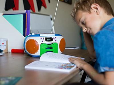 Lenco Draagbare radio met CD en cassette Kids Multi Colour - SCD-971 Lenco Draagbare radio met CD en cassette Kids Multi Colour - SCD-971