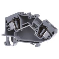 WAGO 784-601 Doorgangsklem 10 mm Spanveer Toewijzing: L Grijs 25 stuk(s)