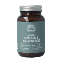 Vegan omega 3 algenolie DHA 150mg EPA 75mg 60 Vegetarische capsules - thumbnail