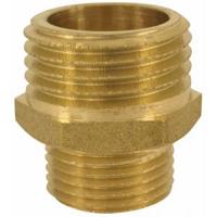 Messing verloopnippel met buitendraad 1 x 3/4 inch - thumbnail