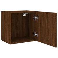 Tv-wandmeubels 2 st 40,5x30x40 cm bewerkt hout bruineikenkleur - thumbnail