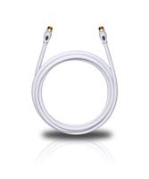 Antenne, Satelliet Aansluitkabel [1x F-stekker - 1x F-stekker] 7.50 m 120 dB Vergulde steekcontacten Wit Oehlbach Transmission Plus S - thumbnail