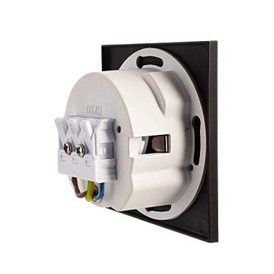 Deko Light Abdeckung eckig schwarz Winkel für Alwaid 930490 Afdekking Zwart