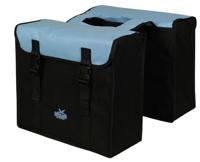 Dubbele fietstas Greenlands 34 liter 37 x 33 x 14cm (2x) - zwart / lichtblauw - thumbnail