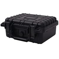 VidaXL Beschermende materiaalkoffer 27x24,6x12,4 cm zwart - thumbnail