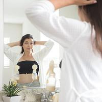 Medela Bustier easy expression zwart maat M (1 st) - thumbnail