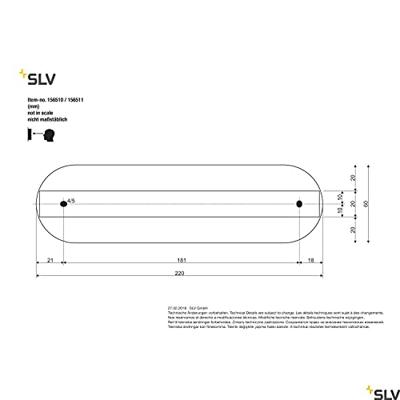 SLV 156510 LED-plafondlamp 18 W Zwart