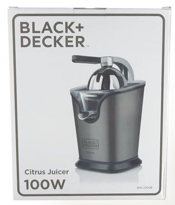 Black & Decker Sapcentrifuge BXCJ100E â" 100W â" grote vulopening RVS â" onderdelen vaatwasserbestendig Black & Decker Sapcentrifuge BXCJ100E â" 100W â" grote vulopening RVS â" onderdelen vaatwasserbestendig