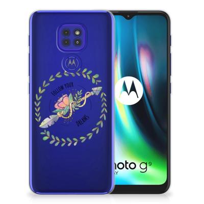 Motorola Moto G9 Play | E7 Plus Telefoonhoesje met Naam Boho Dreams Motorola Moto G9 Play | E7 Plus Telefoonhoesje met Naam Boho Dreams