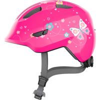 Abus helm smiley 3.0 pink butterfly m 50-55cm - thumbnail