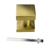 HDD Pro Voordeurknop Top Carre Op Rozas Mat Koper - thumbnail