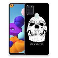 Silicone Back Case Samsung Galaxy A21s Skull Eyes - thumbnail