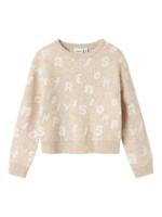 Name it winter sweater meisjes - beige - regular fit, gebreid - NkfOline - thumbnail