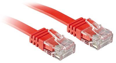 LINDY 47513 RJ45 Netwerkkabel, patchkabel CAT 6 U/UTP 3.00 m Rood 1 stuk(s)