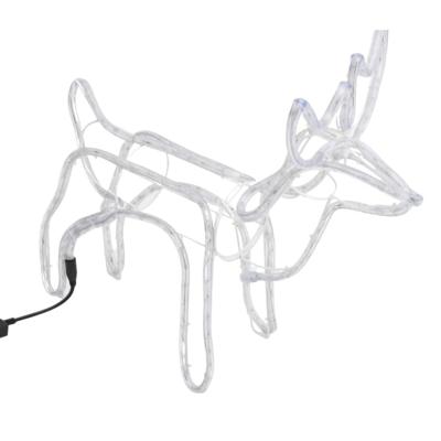 VidaXL Kerstfiguur rendier 3 st 60x30x60 cm warmwit