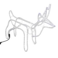 VidaXL Kerstfiguur rendier 3 st 60x30x60 cm warmwit - thumbnail