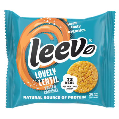 Leev Bio Lovely Lentil Cakes Caramel Multipack Leev Bio Lovely Lentil Cakes Caramel Multipack