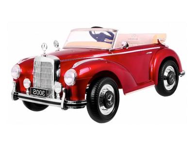 Mercedes 300S klassiek, 12 volt elektrische kinderauto met rubberen banden!