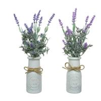 Decoratieve plant Everlands Bloempot Lavendel (Ø 13 x 32 cm) - thumbnail