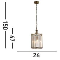 Searchlight Klassieke hanglampVictoria Ø 26cm - 8092-2AB - thumbnail